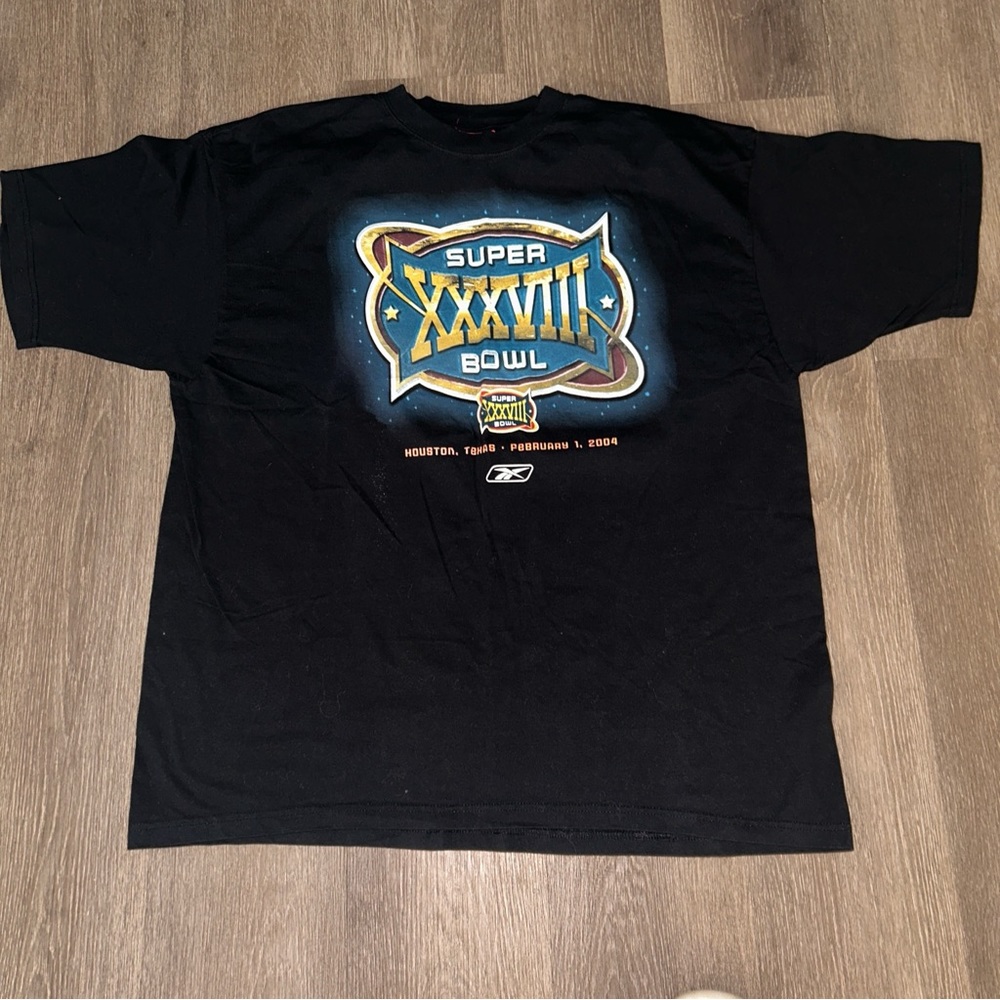 Vintage Reebok 2004 Houston Super bowl XXXVIII T-shirt